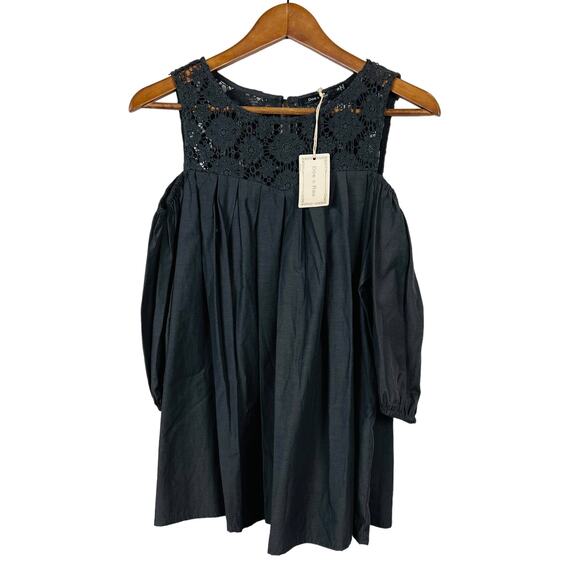 Doe & Rae Tops - NEW! Doe & Rae Crochet Top Tunic Blouse 3/4 Sleeves - S